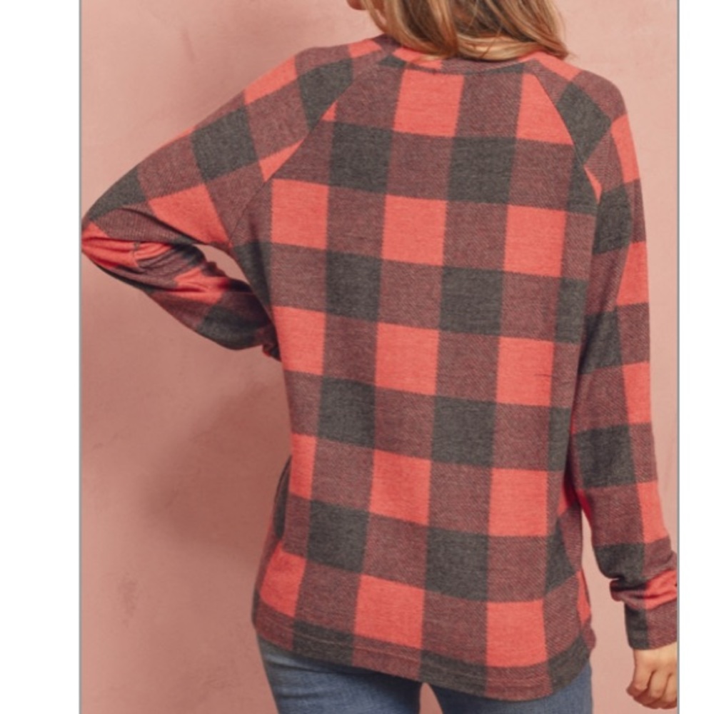 Red & Black Buffalo Check Tunic Top - Picture 8 of 9